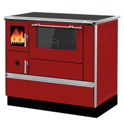 Готварска печка на дърва Alfa Plam Dominant 90, Червена, 6.5kW - Сравняване на продукти