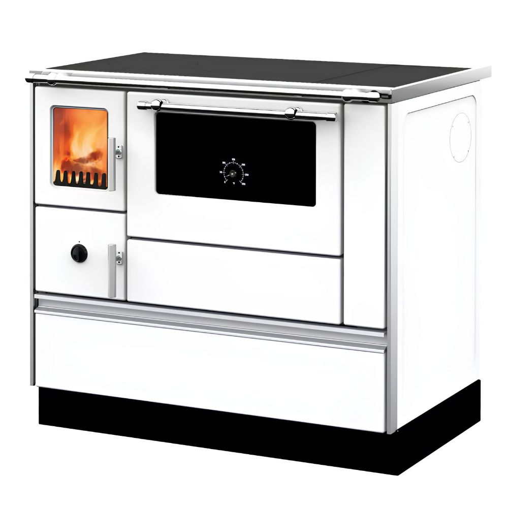 Готварска печка на дърва Alfa Plam Dominant 90 White, 6.5kW | Готварски печки на дърва |  |