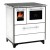 Готварска печка на дърва Alfa Plam Donna 70, Бяла, Дясна, 5kW