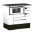 Готварска печка на дърва Alfa Plam Regular 46, Бяла, Лява, 5kW