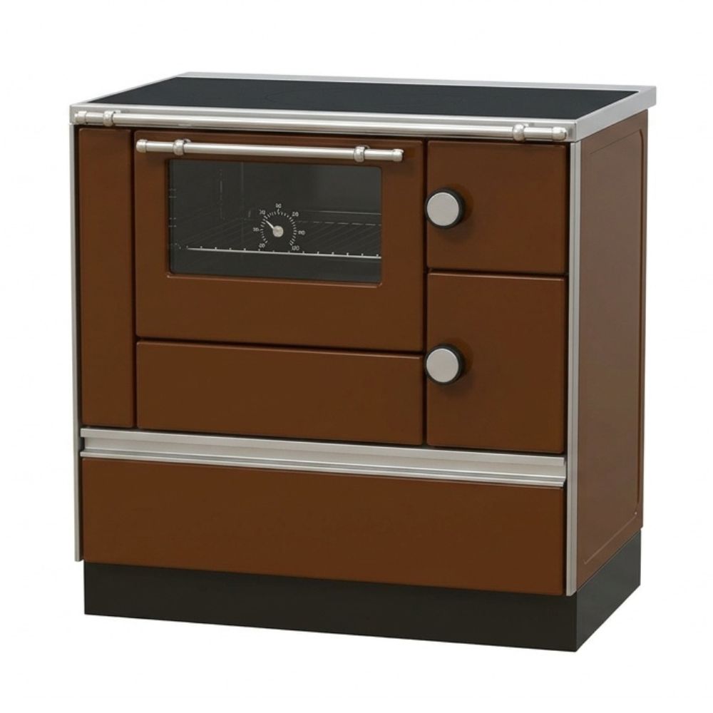 Готварска печка на дърва с водна риза Alfa Plam ALFA 90 H ET Brown Left, 14kW | Готварски печки на дърва |  |