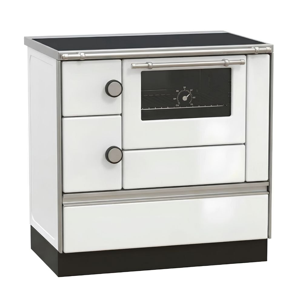 Готварска печка на дърва с водна риза Alfa Plam ALFA 90 H ET White Right, 14kW | Готварски печки на дърва |  |
