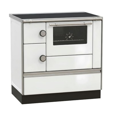 Готварска печка на дърва с водна риза Alfa Plam ALFA 90 HE Thermo, бяла, Дясна, 14kW - Сравняване на продукти