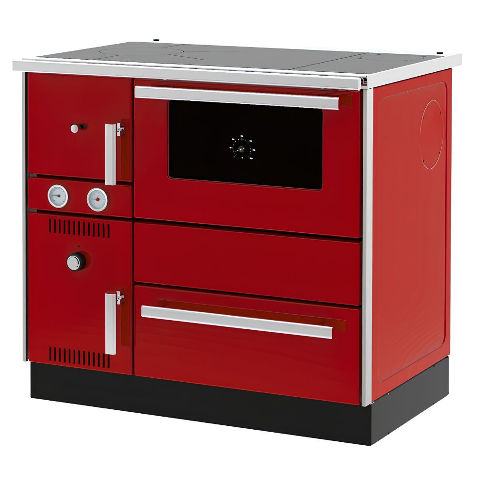 Готварска печка на дърва с водна риза Alfa Plam Alfa Term 20 Red, 23kW | Готварски печки на дърва |  |