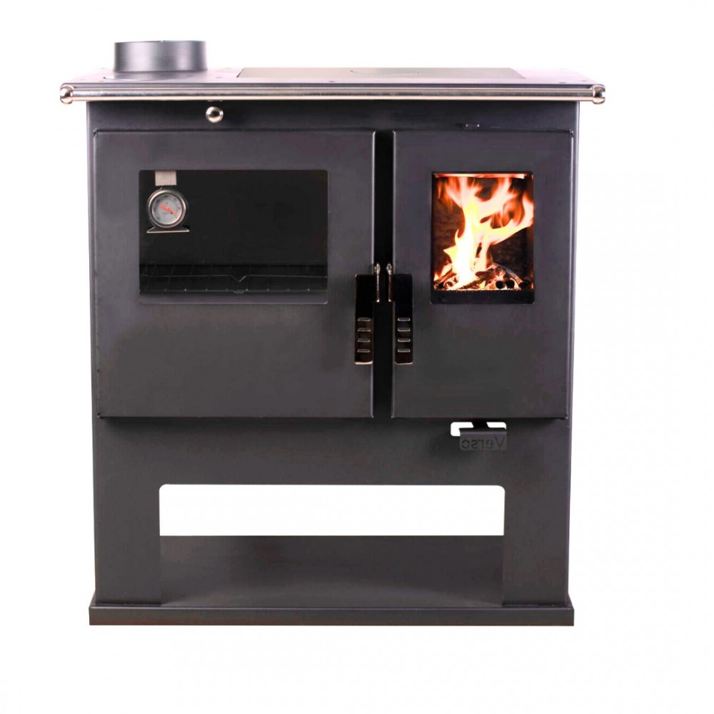 Готварска печка на дърва Verso CS Inox с иноксова фурна, Лява, 8kW | Готварски печки на дърва |  |
