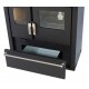 Готварска печка на дърва Verso CS Plus с иноксова фурна и стоманен плот, Черна, Дясна, 7.7kW | Камини Версо |  |