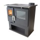 Готварска печка на дърва Verso CS Inox с иноксова фурна, Дясна, 8kW | Готварски печки на дърва |  |