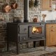 Готварска печка на дърва Звезда Narodna CHP Glass, 6.1kW | Камини на дърва с фурна | Камини на дърва |