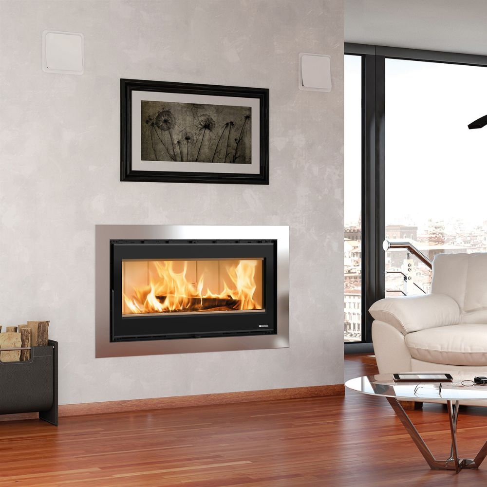 Италианска чугунена камина на дърва за вграждане La Nordica Inserto 100 Wide, 8.1kW | Италиански камини и печки на дърва Италианска чугунена камина на дърва за вграждане La Nordica Inserto 100 Wide, 8.1kW | Италиански камини и печки на дърва | |