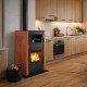 Камина на дърва с фурна и водна риза Velmora Fire ATS HYDRO ΜΑSΙΝΑ 90-25 теракота, 25kW | Камини с водна риза | Камини на дърва |