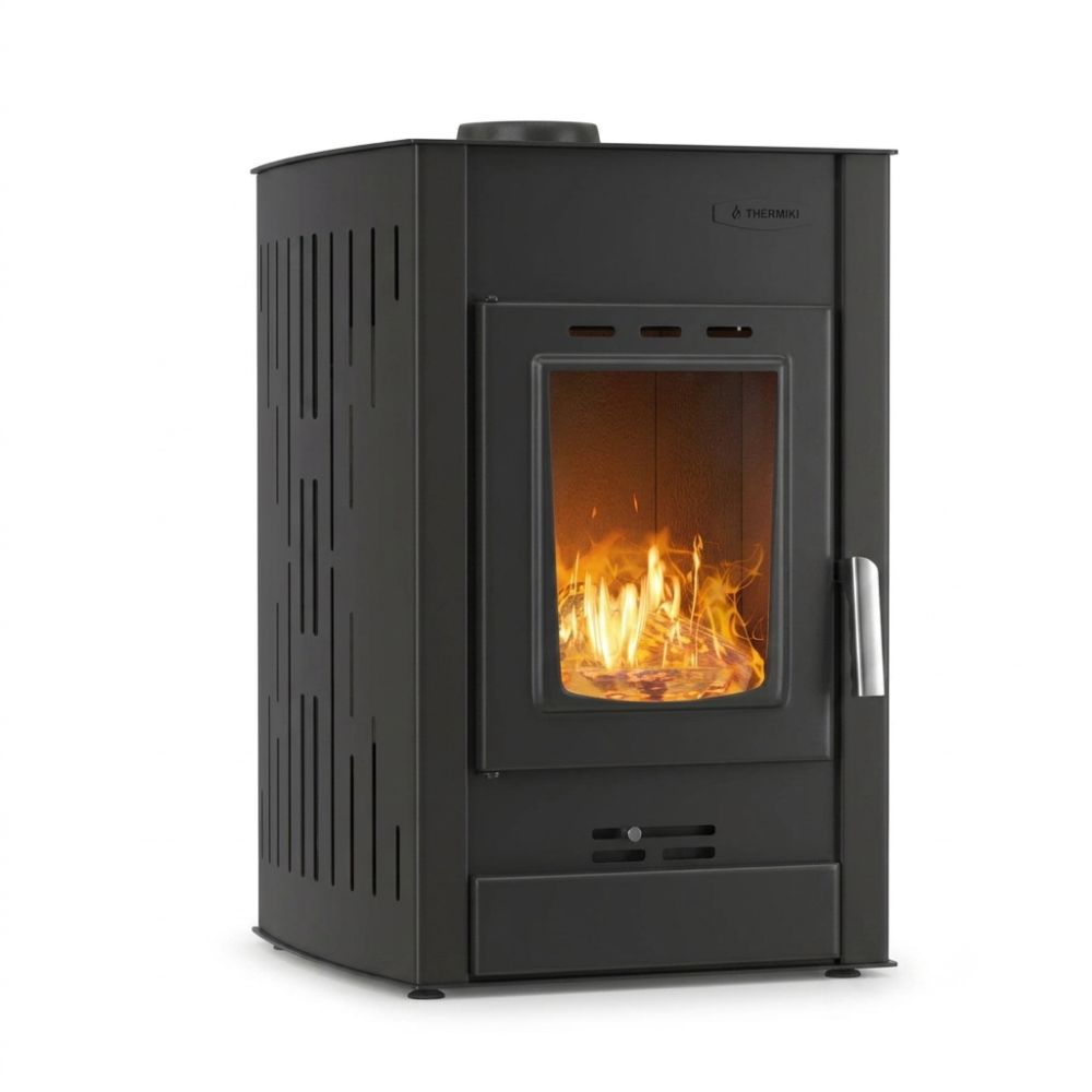Камина на дърва с водна риза Velmora Fire ATS HYDRO черна, 25kW | Камини с водна риза | Камини на дърва |