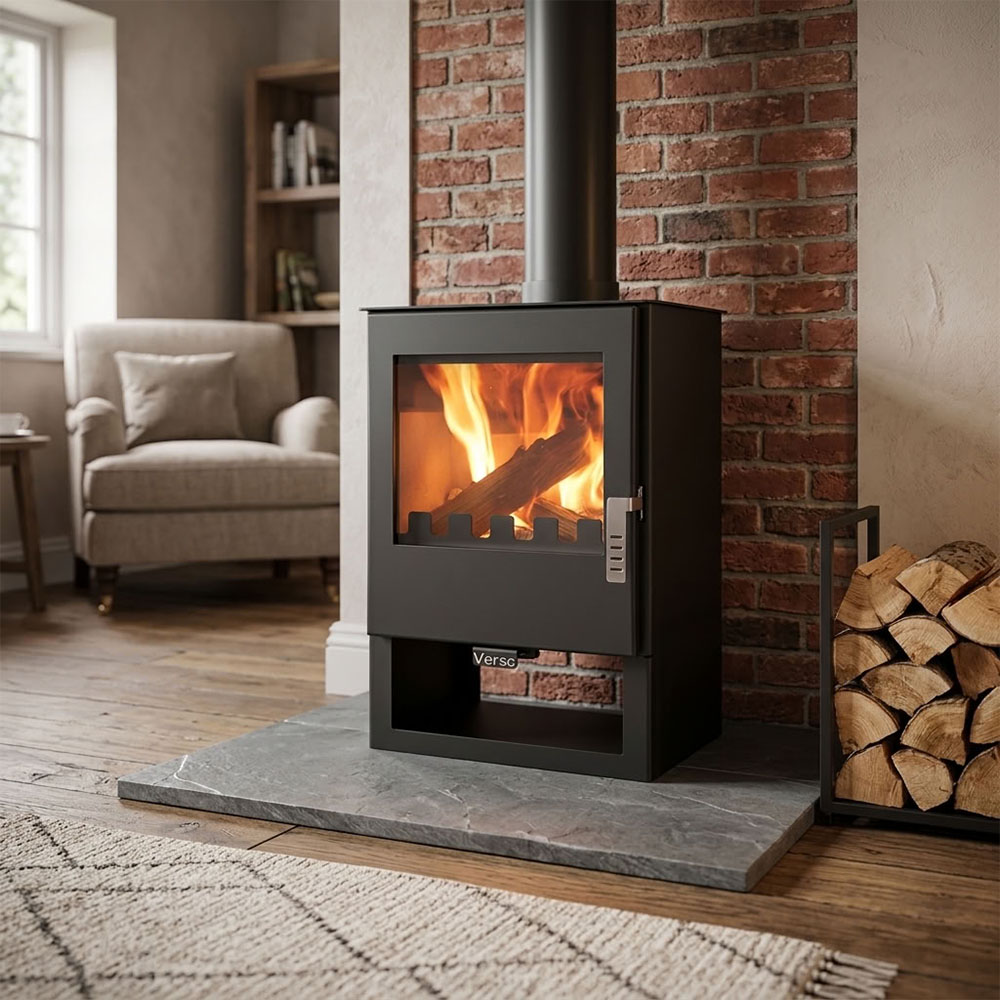 Камина на дърва Версо 3, 5kW | Сухи камини | Камини на дърва |