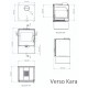 Камина на дърва Версо Kara, 7.5kW | Сухи камини | Камини на дърва |
