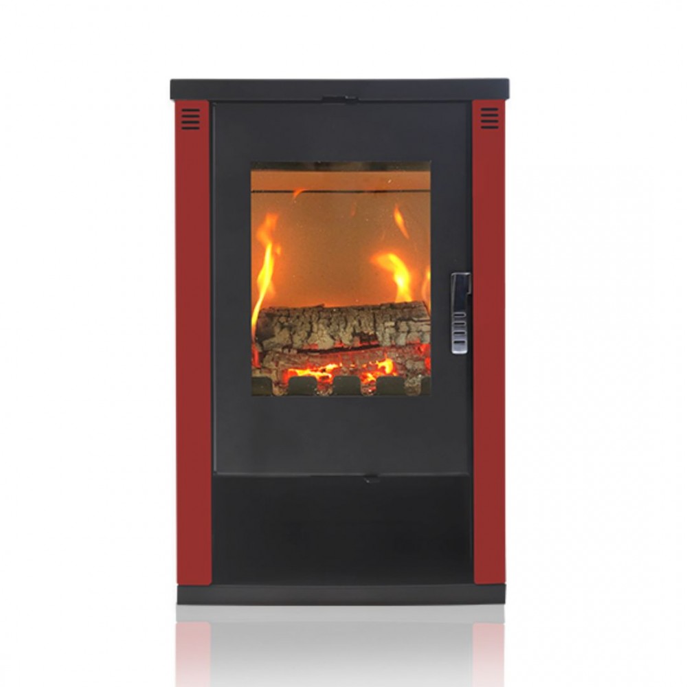 Камина на дърва Версо Theia, Бордо, 9kW | Сухи камини | Камини на дърва |