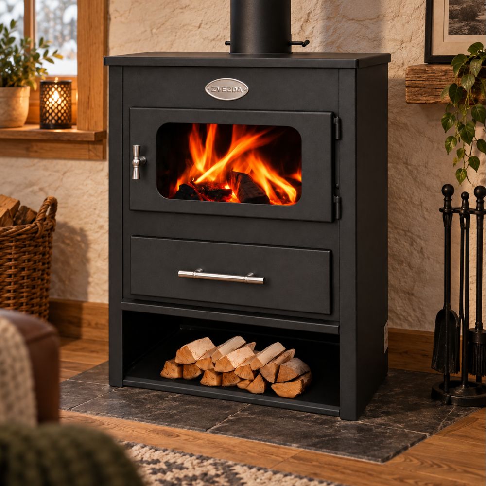 Камина на дърва Звезда 1 Eko, 6.9kW | Сухи камини на дърва | Камини на дърва |