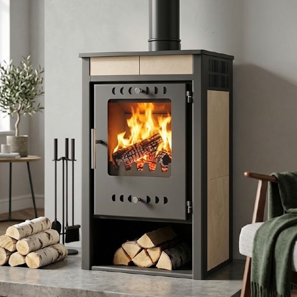 Камина на дърва Звезда 4 Ceramic, 12.9kW | Сухи камини на дърва | Камини на дърва |