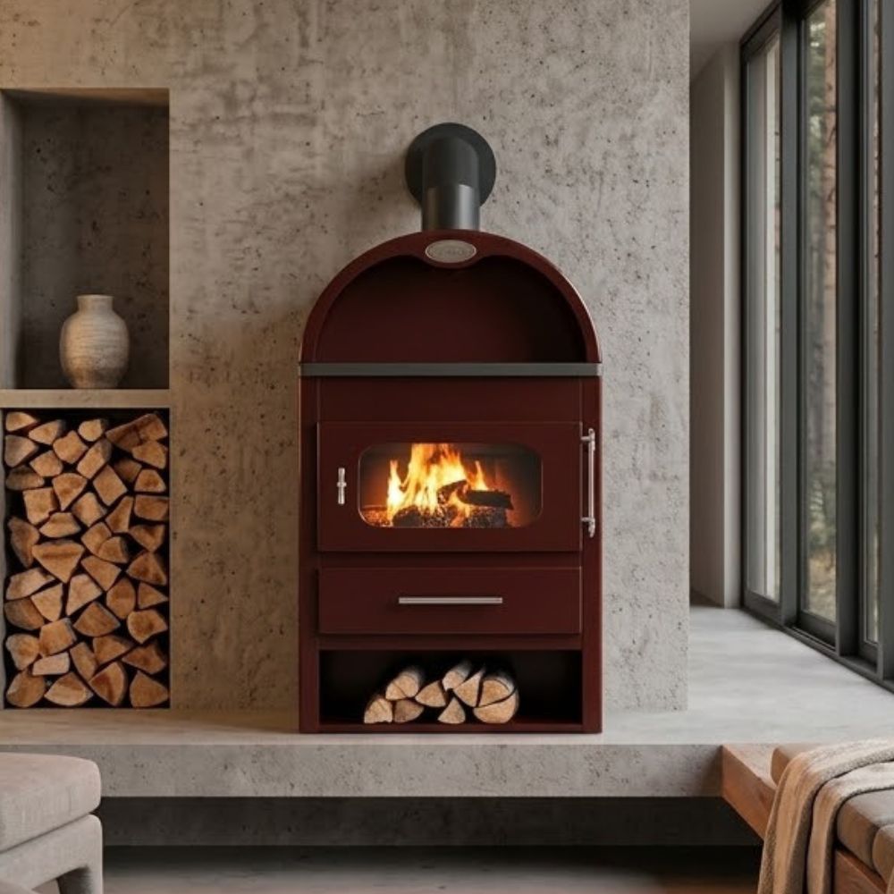 Камина на дърва Звезда K 1 Eko K Кафява, 6.9kW | Сухи камини на дърва | Камини на дърва |