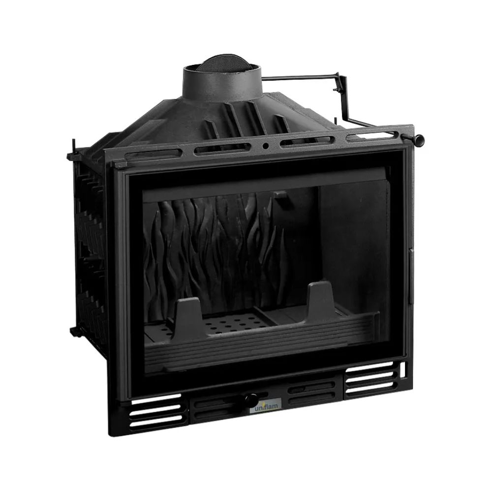 Камина за вграждане на дърва UNIFLAM 600 PLUS ECO с клапа и подаване на въздух, 8kW | Сухи камини за вграждане | Камини за вграждане |