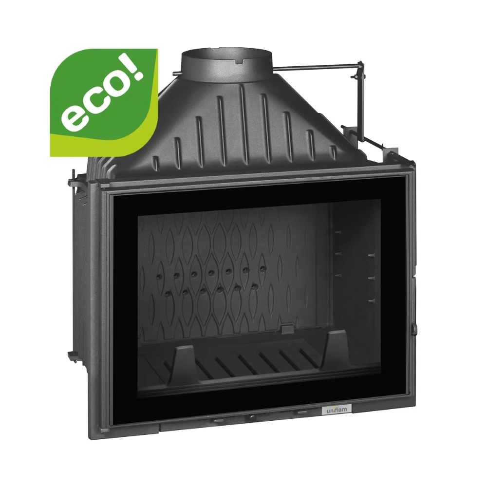 Камина за вграждане на дърва UNIFLAM 700 PLUS ECO с клапа и подаване на въздух, 12kW | Сухи камини за вграждане | Камини за вграждане |