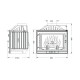 Камина за вграждане на дърва UNIFLAM 700 STANDARD ECO с клапа и подаване на въздух, 10kW | Сухи камини за вграждане | Камини за вграждане |