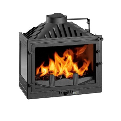 Камина за вграждане на дърва UNIFLAM 700 STANDARD с клапа, лява страна, 14kW - Камини за вграждане