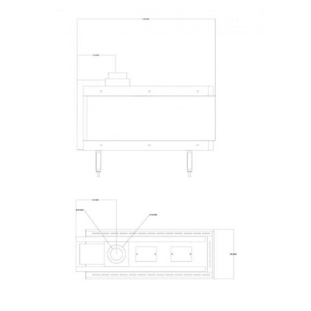 Камина за вграждане на газ Balkan Energy GAS 3SIDE 100, 8.2kW - 10.2kW | Камини на газ | Камини за вграждане |