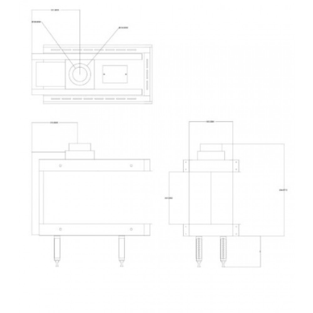 Камина за вграждане на газ Balkan Energy GAS 3SIDE 70, 5.8kW - 7.8kW | Камини на газ | Камини за вграждане |