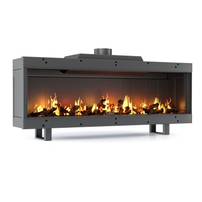 Камина за вграждане на газ Balkan Energy GAS STRAIGHT 150, 13kW - Камини на газ