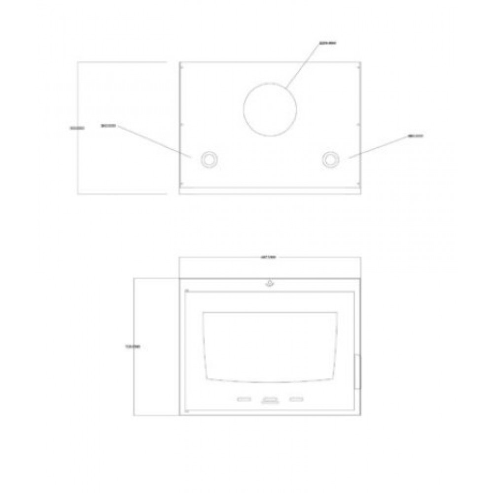 Камина за вграждане с водна риза на дърва Balkan Energy ATS INSERT HYDRO 700, 14.5kW | Камини с водна риза за вграждане | Камини за вграждане |