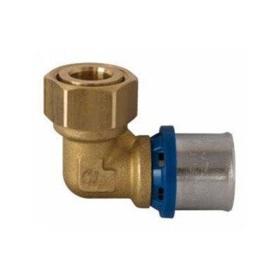 Коляно с гайка 3/4"-20x2.0, прес фитинг за многослойни тръби PEX/AL/PEX - Pex Al Pex тръби и фитинги