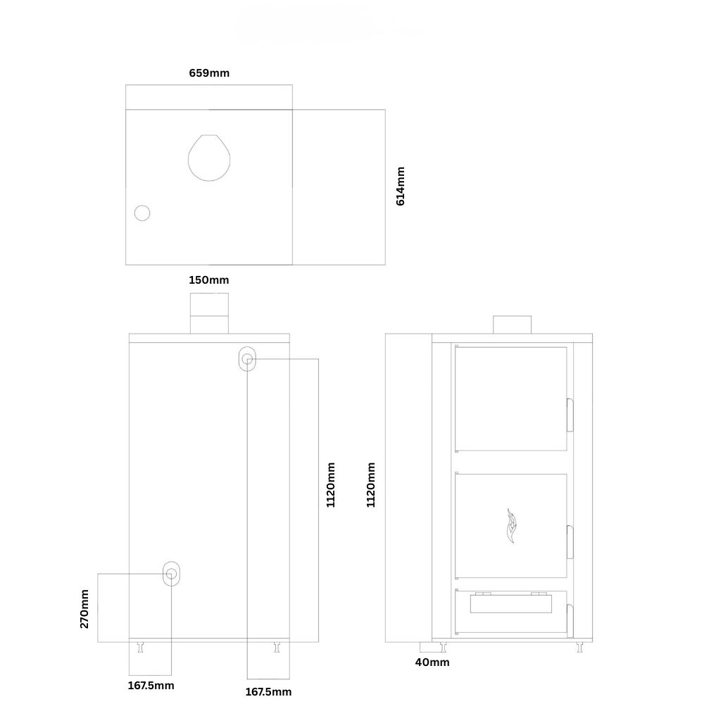 Котел на дърва Balkan Energy ATS HYDRO, 40 kW | Котли на дърва |  |