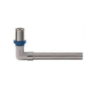 Медно коляно NK 16x15-H=150, прес фитинг за многослойни тръби PEX/AL/PEX - Pex Al Pex тръби и фитинги