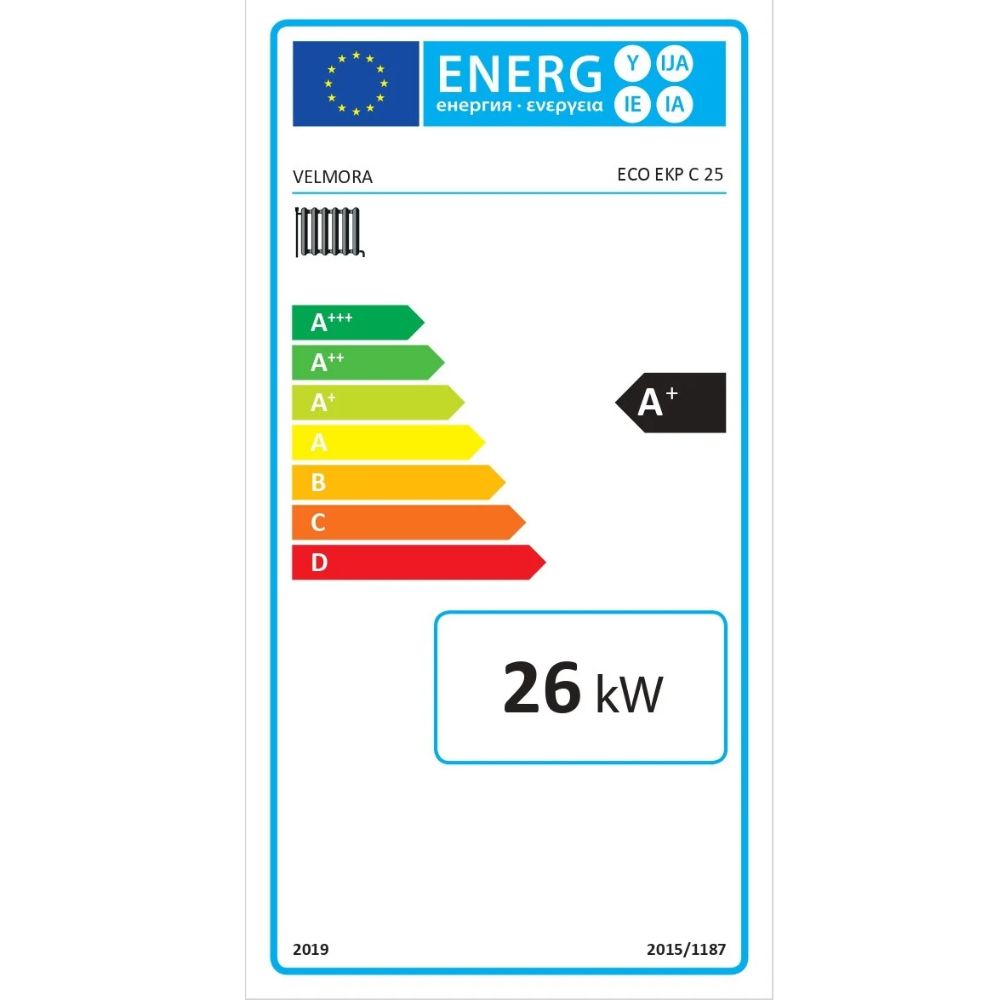 Пелетен котел Velmora Fire ECO EKP 25, 26kW | Пелетни камини с водна риза | Пелетни камини |