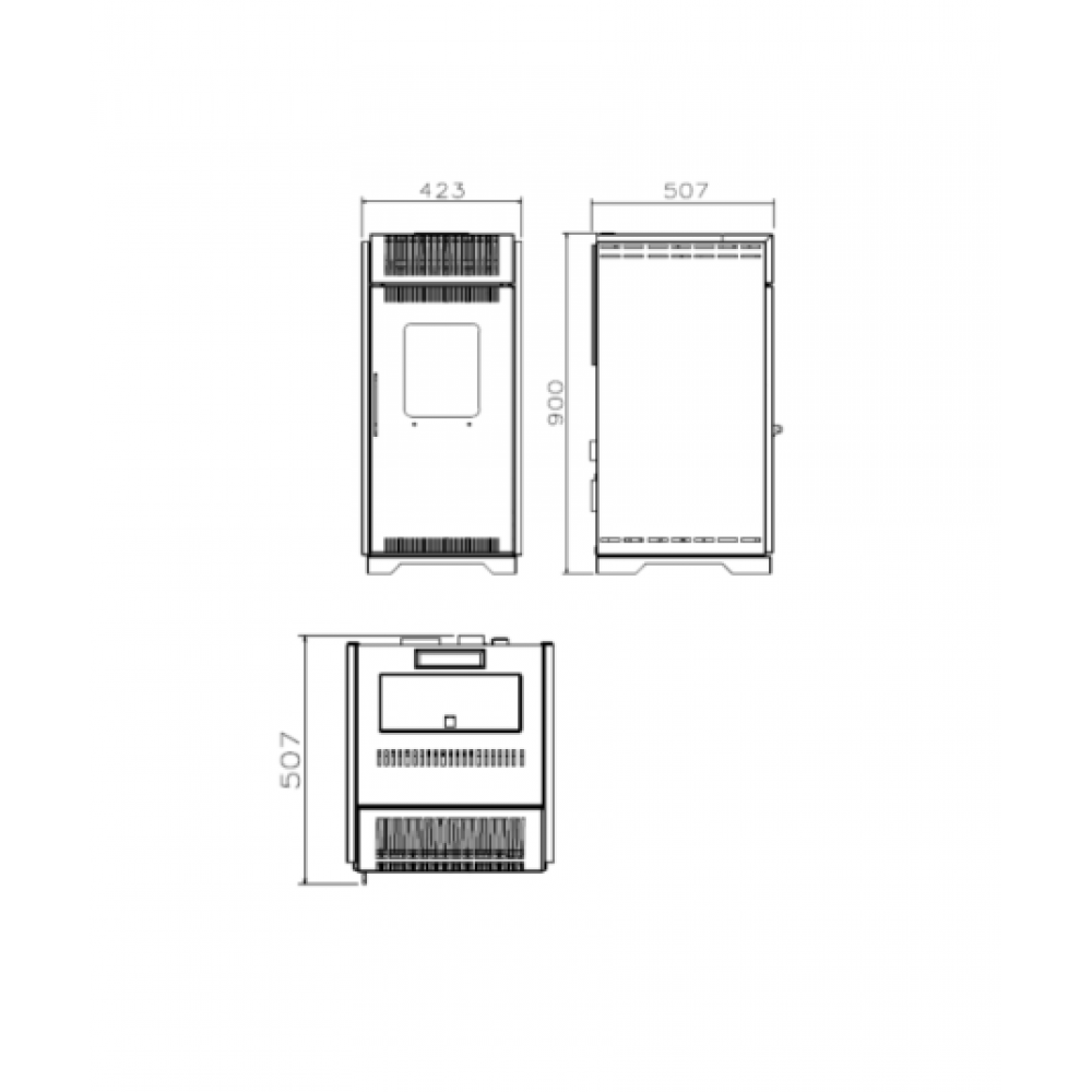 Пелетна камина Balkan Energy P10 Beige, 10kW | Сухи пелетни камини | Пелетни камини |
