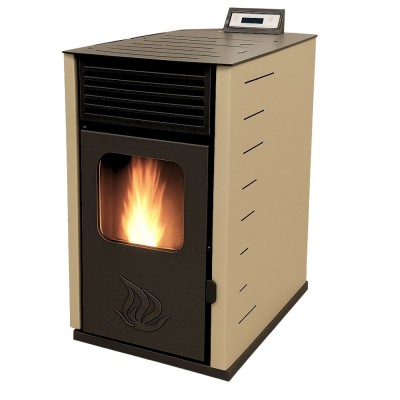 Пелетна камина Mytherm Angela TA 20 бежова, 20kW - Пелетни камини