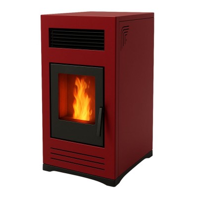 Пелетна камина Mytherm Angela TA 10 PRO червена, 10kW - Пелетни камини