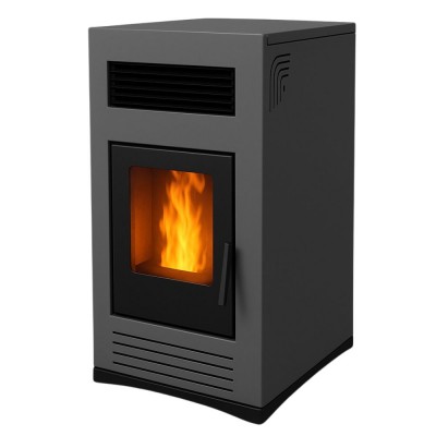 Пелетна камина Mytherm Angela TA 12 PRO сива, 12kW - Пелетни камини
