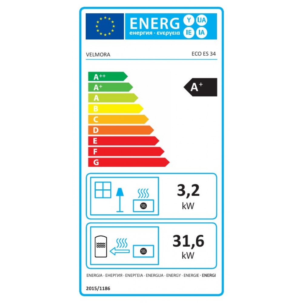 Пелетна камина Velmora Fire ES 34, 34.8kW | Пелетни камини с водна риза | Пелетни камини |