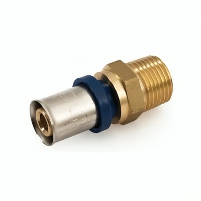 Прес фитинг прав мъжки 1"-32x3.0 за многослойни тръби PEX/AL/PEX - Pex Al Pex тръби и фитинги