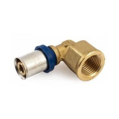 Прес коляно 1/2"Ж-16x2.0, прес фитинг за многослойни тръби PEX/AL/PEX - Pex Al Pex тръби и фитинги