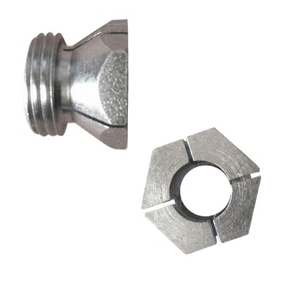 Резбов преход 3/8" за запалка за пелетна камина, Диаметър 12.55mm, Дължина 18mm - Резервни части за пелетни камини
