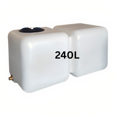 Резервоар за питейна вода HydroMoby AQUA S12, хоризонтален 240 л (бял) - HydroMoby