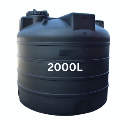 Резервоар за питейна вода HydroMoby ELEPHANT S8, вертикален 2000 л (черен) - HydroMoby