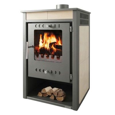 Камина на дърва с водна риза Звезда 4 VR 12 C, 12.2kW - Камини и печки на дърва