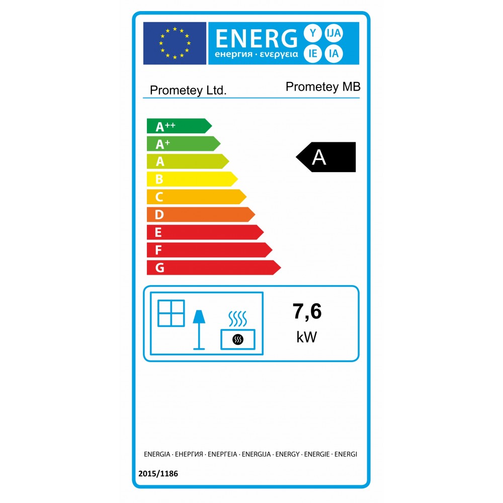 Камина на дърва Prometey “Метален плот”, 7.6kW | Сухи камини на дърва | Камини на дърва |