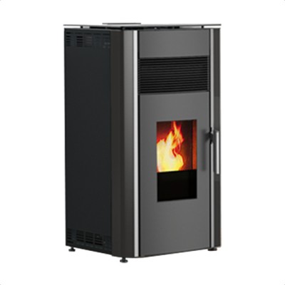 Пелетна камина  Alfa Plam Luca Black, 8kW - Alfa-Plam