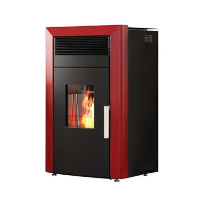 Пелетна камина с водна риза Alfa Plam Commo 12 Red, 12kW - Пелетни камини