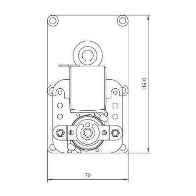 Мотор редуктор Mellor FB1255 4RPM за пелетна камина Eco Spar и др. - Резервни Части