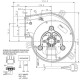 Вентилатор за димни газове 160m³/h 50W 300Pa | Части за пелетни камини | Резервни Части |