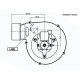 Вентилатор за димни газове 162m³/h 57W 310Pa | Части за пелетни камини | Резервни Части |